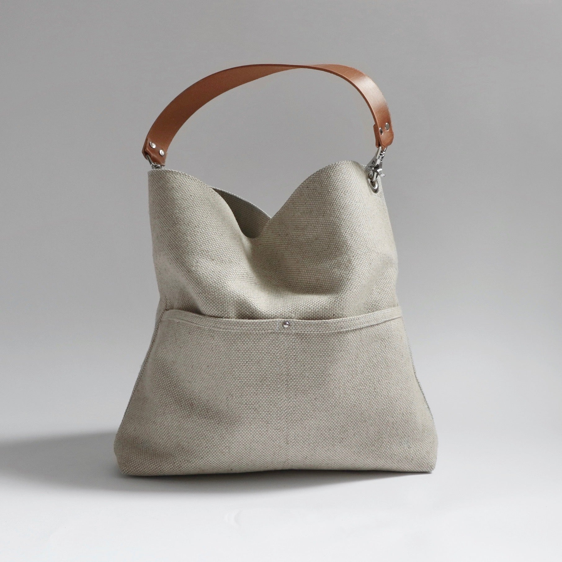 Bucket Bag in Flax by Independent Reign