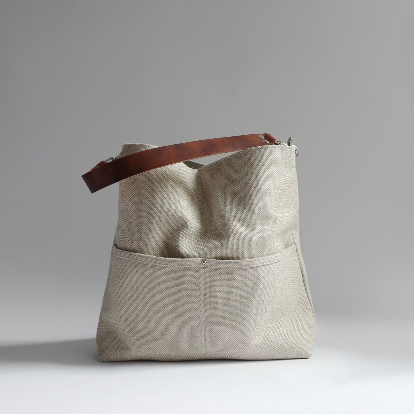 Bucket Bag in Flax by Independent Reign