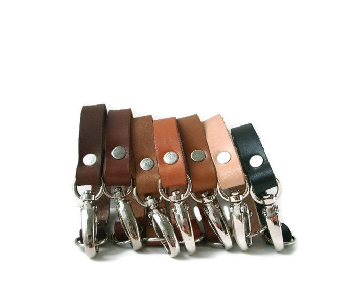 Valet Style Keychains, Leather Key Chains for Men or Women