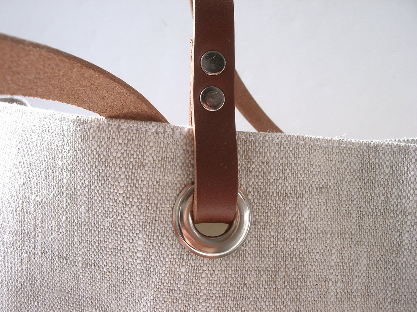 Natural Linen Tote Bag, The Minimalist