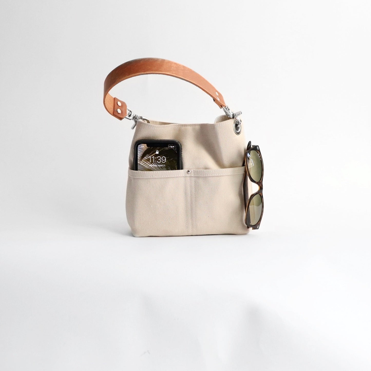 Mini canvas handbag