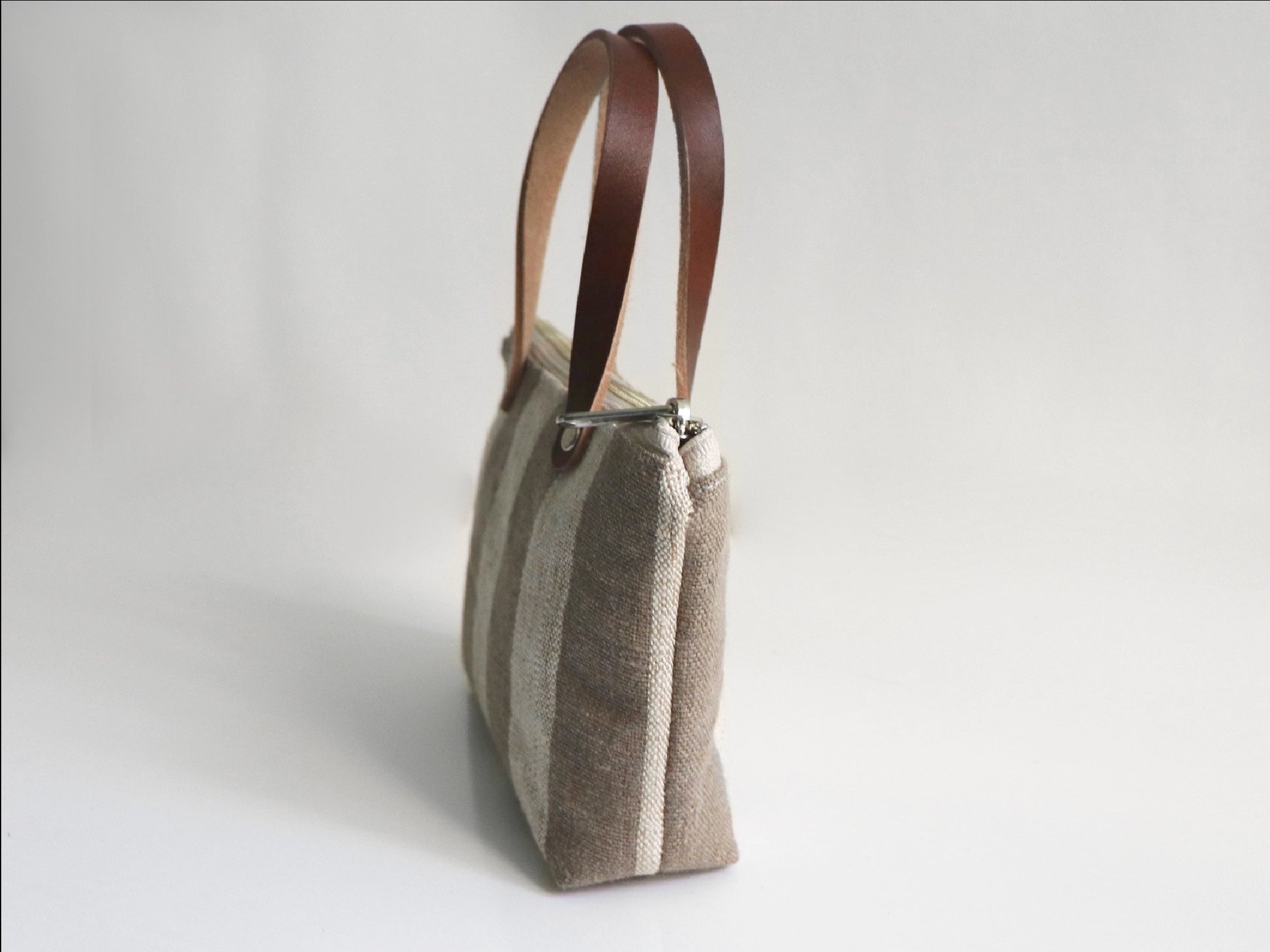 Micro tote bag side view