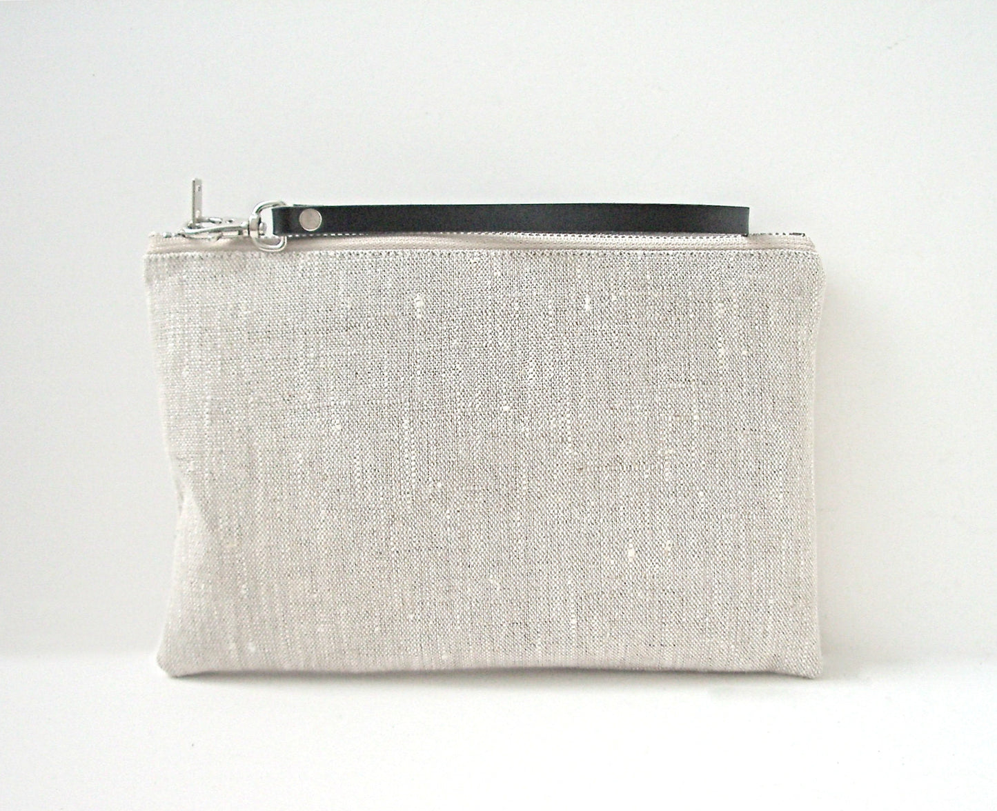 Simple Linen Wristlet, Clutch Bag