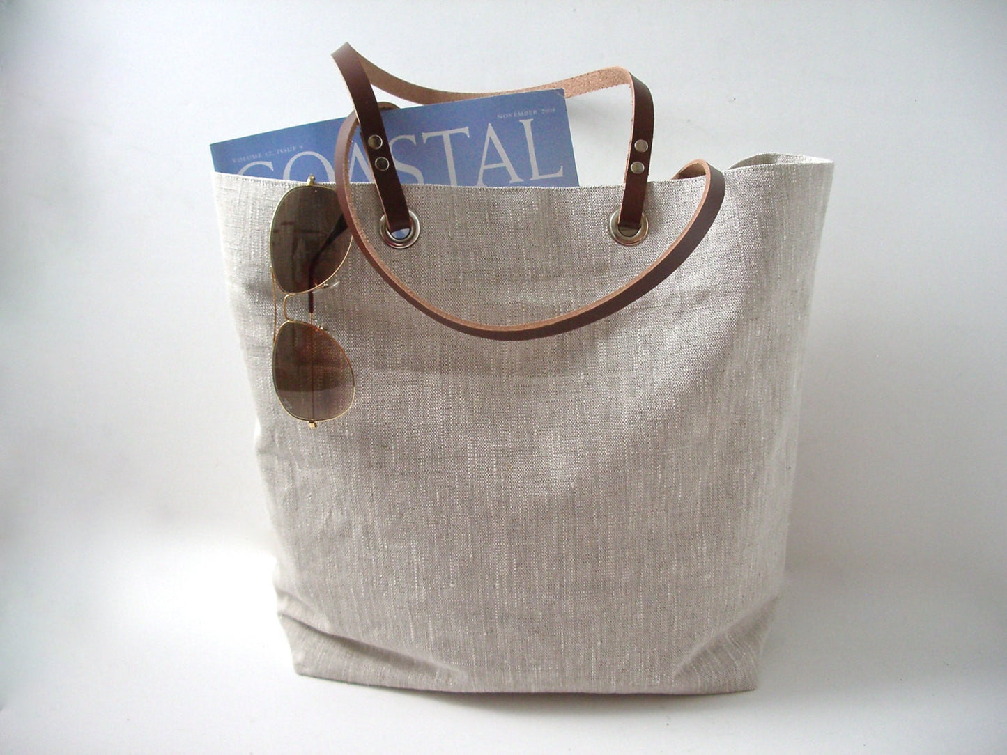 Natural Linen Tote Bag, The Minimalist